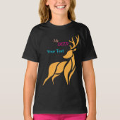 Mr. Deer Graphic – Rustic Woodland Style Tシャツ (正面)