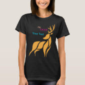 Mr. Deer Graphic – Rustic Woodland Style Tシャツ (正面)