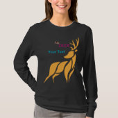 Mr. Deer Graphic – Rustic Woodland Style Tシャツ (正面)