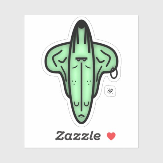 Mr Ears – 漫画顔v1 シール (シート)