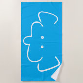 Mr Elephant ビーチタオル (正面)
