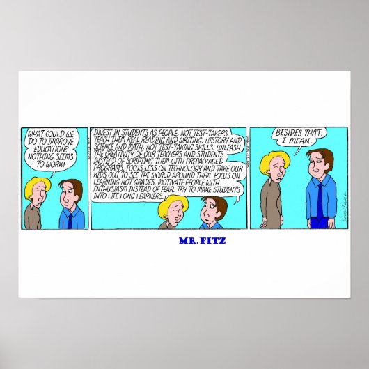Mr. Fitz – 教育のためのソリューション ポスター (正面)