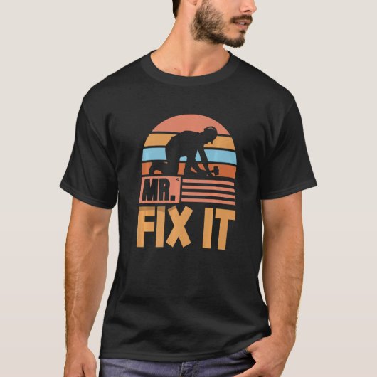 Mr Fix It Tinkerer Repair Fixing Handyman Premium Tシャツ (正面)