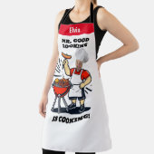 Mr Good Lookin Is Cookin エプロン、オリジナル写真 エプロン (インサイチュ)