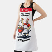 Mr Good Looking Apron - Personalized Photo Xmas Gi エプロン (インサイチュ)