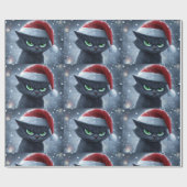 Mr. Grumpy Face Christmas Cat ラッピングペーパー (フラット)
