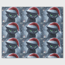 Mr. Grumpy Face Christmas Cat ラッピングペーパー