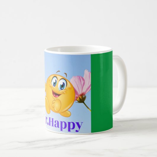 Mr.Happy コーヒーマグカップ (正面右)