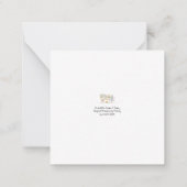 Mr Hiddle Cooks Turkey Season Greetings ノートカード (裏面)