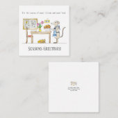 Mr Hiddle Cooks Turkey Season Greetings ノートカード (正面/裏面)