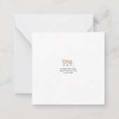 Mr Hiddle Cooks Turkey Season Greetings Card ノートカード (裏面)