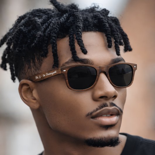  Mr. [Initial] | Personalized Wooden 2026 サングラス