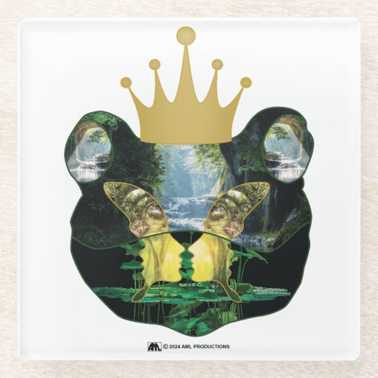 Mr."KING" TOADオリジナルバージョン1 ガラスコースター (正面)