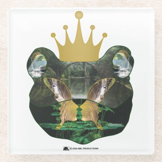 Mr."KING" TOAD FROSTED GLASS VERSION 22 ガラスコースター (正面)