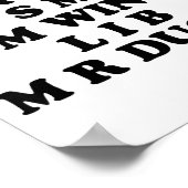 Mr M R Ducks T, Funny Duck Lover, Waterfowl Quote ポスター (角)