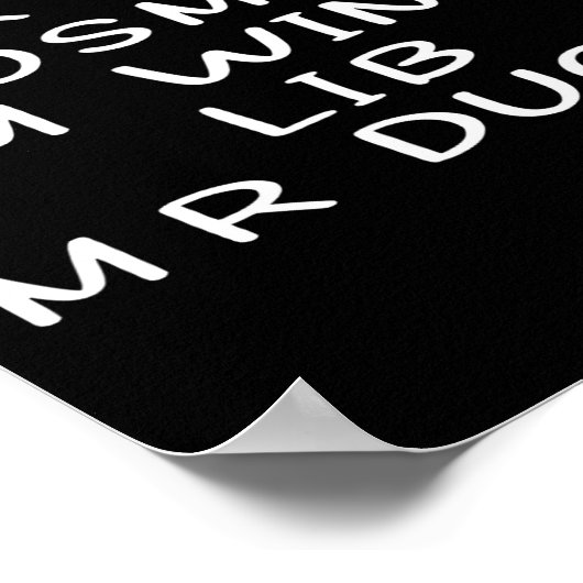 Mr M R Ducks T, Funny Duck Lover, Waterfowl Quote  ポスター (角)