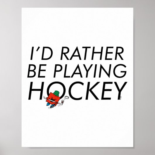 Mr. Men Mr Strong I'd Rather Be Playing Hockey  ポスター (正面)