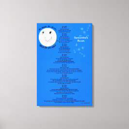 Mr Moon Personalization Name 18" x 27" キャンバスプリント