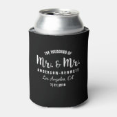 Mr.& Mrゲイカップル結婚式の引き出物カスタムカラー 缶クーラー (缶正面)