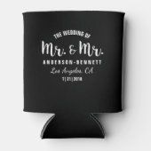 Mr.& Mrゲイカップル結婚式の引き出物カスタムカラー 缶クーラー (正面)
