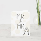 Mr&Mr結婚カード カード (正面)