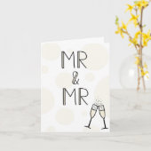 Mr&Mr結婚カード カード (黄色い花)
