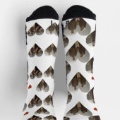 Mr.Mr.とMrs.の写真としてのバレンタインデー ソックス (上部)