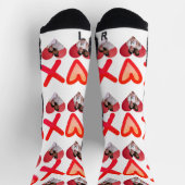 Mr.Mr.とMrs.の写真としてのバレンタインデー ソックス (上部)