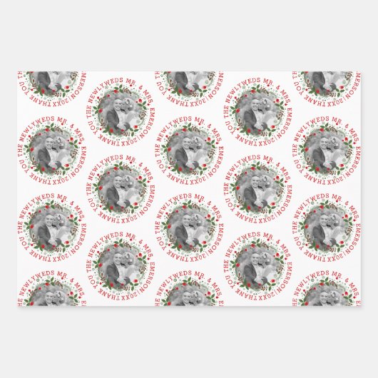 Mr.Mr.とMrs.の写真を新しく撮ってくれてありがとう ラッピングペーパーシート (正面)