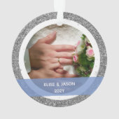 Mr.Mr.とMrs.2のクリスマスとしてMarrilyの最初の写真 オーナメント (裏面)