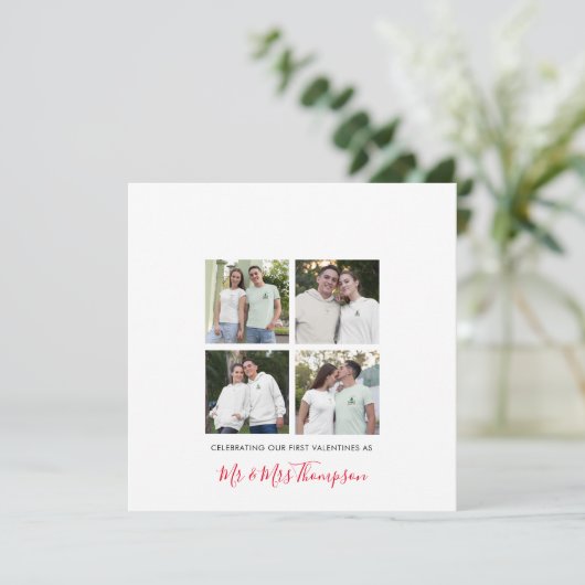 Mr.Mr.とMrs. 4の写真コラージュとしての最初のバレンタイン シーズンカード (スタンド正面)