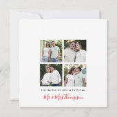Mr.Mr.とMrs. 4の写真コラージュとしての最初のバレンタイン シーズンカード (正面)