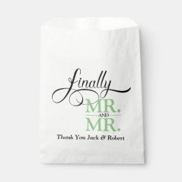 Mr.Mr.ウェディングレセプション紙プレート フェイバーバッグ