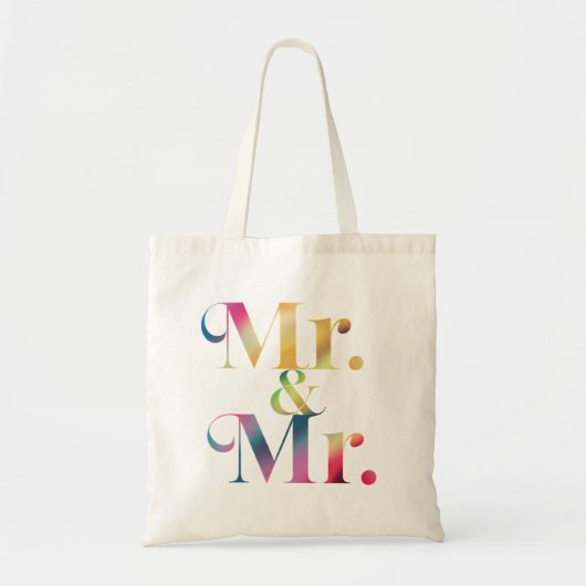 Mr.& Mr.ゲイバチュラーパーティゲイ結婚 トートバッグ (正面)