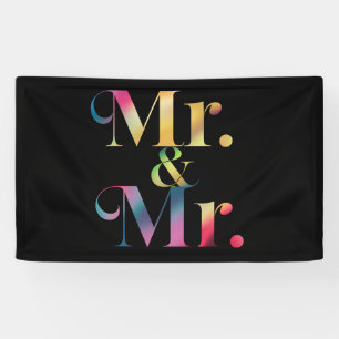 Mr.& Mr.ゲイバチュラーパーティゲイ結婚 横断幕