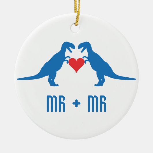 Mr.+Mr. – 愛は愛の恐竜 セラミックオーナメント (正面)