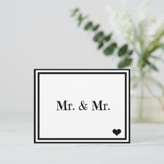 Mr. & Mr. 招待状 (スタンド正面)