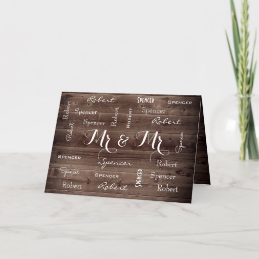 Mr. & Mr. 素朴 & Romantic 結婚's カード (正面)