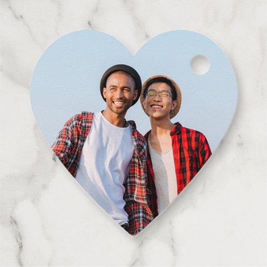 Mr. & Mr.金ゴールドとシルバーゲイ結婚の写真 フェイバータグ (裏面)