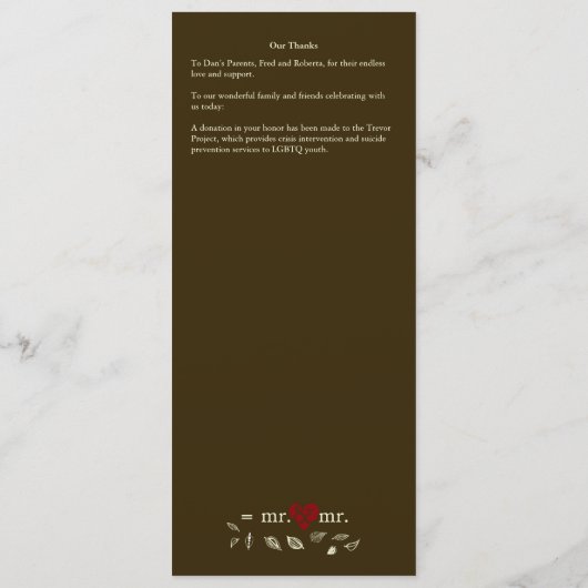 Mr. & Mr. Autumn Do the Math 4x9.25 Program プログラム (裏面)