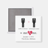 Mr. & Mr. Do the Math Save the Date Magnet マグネット (正面/裏面)