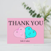 mr & mrsハート サンキューカード (スタンド正面)