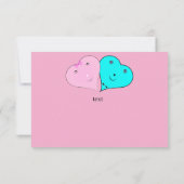 mr & mrsハート サンキューカード (裏面)