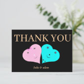 mr & mrsハート サンキューカード (スタンド正面)