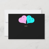 mr & mrsハート サンキューカード (裏面)