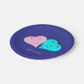 mr & mrsハート ペーパープレート (アングル)