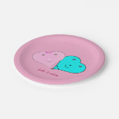 mr & mrsハート ペーパープレート (アングル)