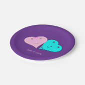 mr & mrsハート ペーパープレート (アングル)