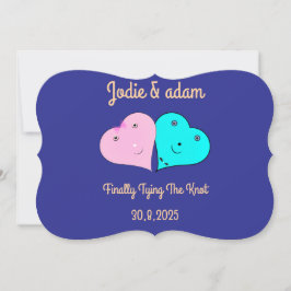 mr & mrsハート 招待状