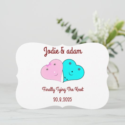 mr & mrsハート 招待状 (スタンド正面)